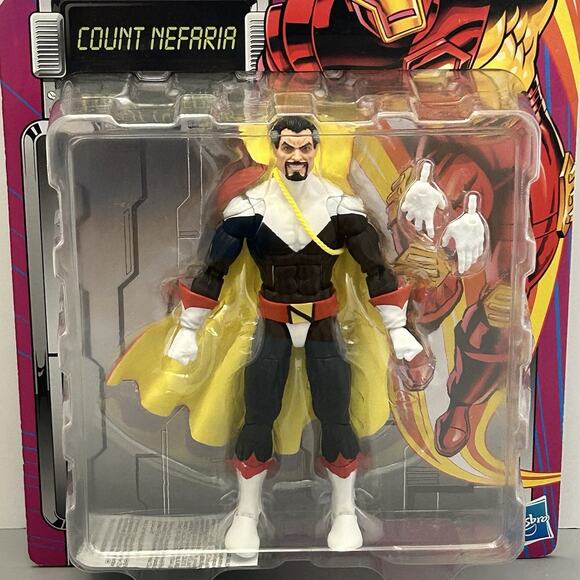 Marvel Legends Count Nefaria Action Figure Iron Man Retro Card Wave 2024 6 Inch - Picture 2 of 5